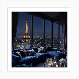 Paris At Night Art Print