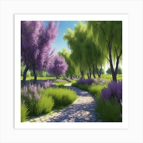 Purple Path Art Print