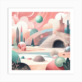 Abstract Landscape Art Print