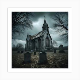 Haunted Church 6 Art Print