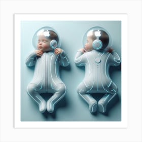 Baby In Space Art Print