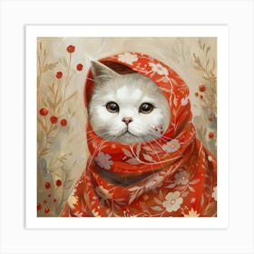 Russian Cat Art Print