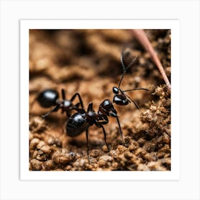 Ants On The Ground 4 Art Print