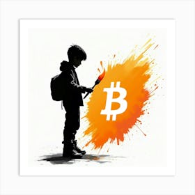 Bitcoin Painting 8 Art Print