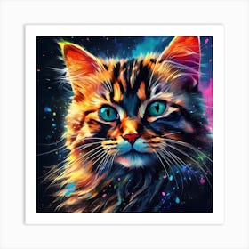 Cat Painting Art Print