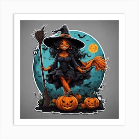 Halloween Witch 6 Art Print