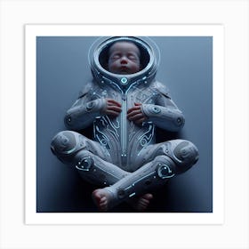 Futuristic Baby 18 Art Print