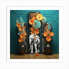 Elephant WallArt 1 Art Print