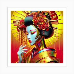 Japan Geisha Visual 1 Art Print