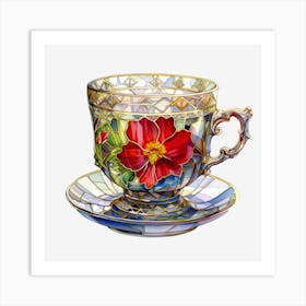 Tea Cup And Saucer 3 Art Print