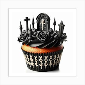 Gothic Cupcake Art Print