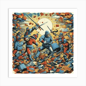 Battle Of Issues Art Print