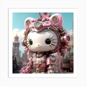 Hello Kitty Steampunk 12 Art Print