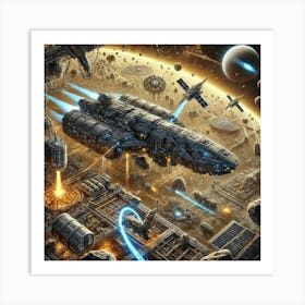 Titanium Fortress Resource Rich Areas Iron Commonwealth Art Print