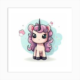 Cute Unicorn 530 Art Print