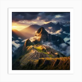 Sunrise At Machu Picchu 2 Art Print