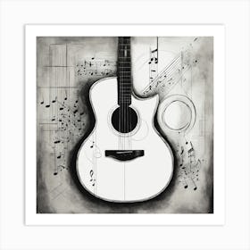 Acoustic Guitar 12 Art Print