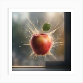 Apple Splash 1 Art Print