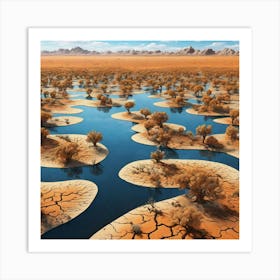 Arid Landscape 18 Art Print