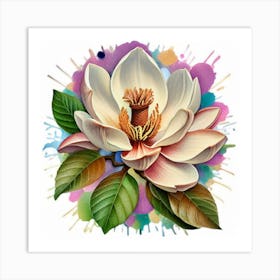 Magnolia Flower 2 Art Print