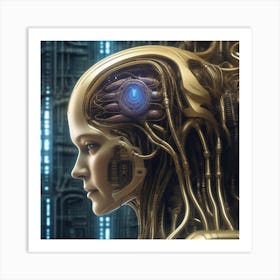 Futuristic Woman 67 Art Print