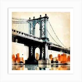 Manhattan Bridge 5 Art Print