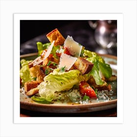 Salad With Croutons Art Print