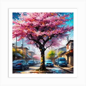 Cherry Blossom Tree 23 Art Print