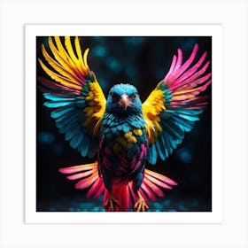 Colorful Parrot Art Print