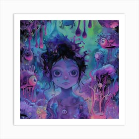 'The Girl In Purple' Art Print