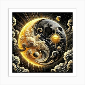 Yin Yang 89 Art Print