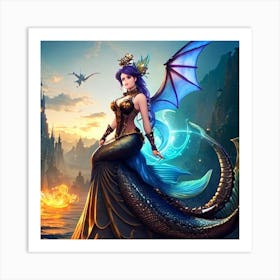 Mermaid 8 Art Print