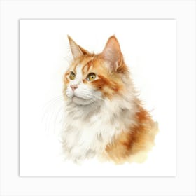 Honeybear Cat Portrait 2 Art Print