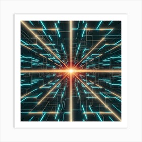 Abstract Space Background Art Print