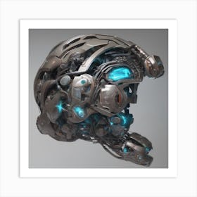 Futuristic Helmet Art Print