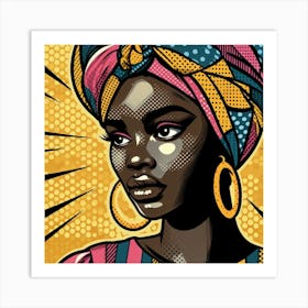 Esi Pop African Woman  Art Print