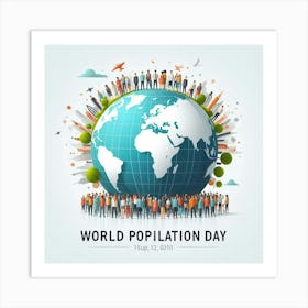 World Population Day 3 Art Print