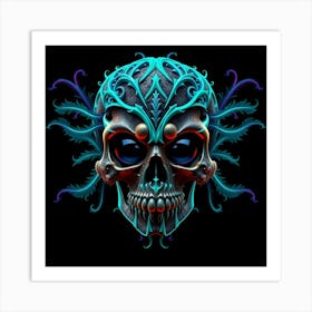 Skull Skull Skull Skull Skull Skull Skull Skull Skull Art Print