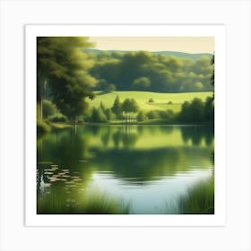 Landscape Painting 226 Art Print