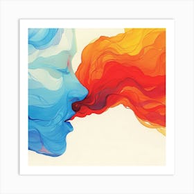 Woman'S Face 5 Art Print