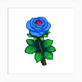 Pixel Rose 11 Art Print