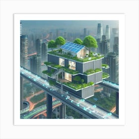 Futuristic Cityscape 18 Art Print