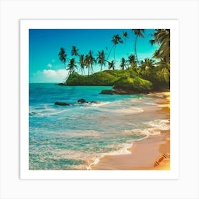 Tropical Beach Art Print