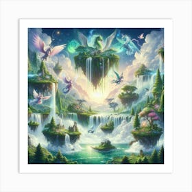 Dragons In The Sky Art Print