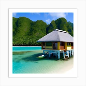 Hut On The Beach 6 Art Print