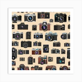 Vintage Cameras 1 Art Print