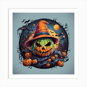 Halloween Pumpkin 6 Art Print