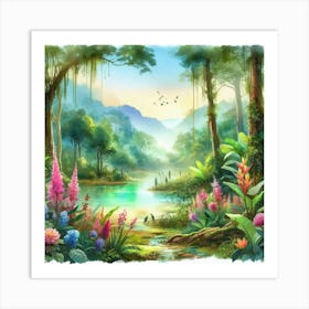 Forest Scene Art Print