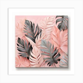 Palm leaves of different shapes 2 Art Print