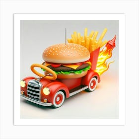 Burger Car 1 Art Print